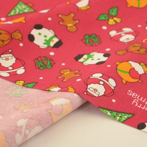 Booksew 2pcs/lot Christmas Pattern 100% Cottom Cloth For Sewing Quilting Fabrics Patchwork Needlework Handmade Home Textile