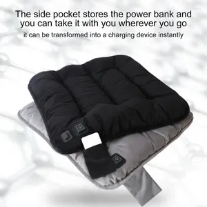 Podgrzewana poduszka na dywany do samochodu 3 Ustawienia temperatury podkładka akcesoria krzesła z tyłu