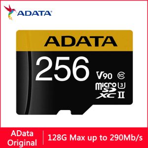 Карты Adata Micro SD Card 64GB Micro SD 128GB Флэш -карта памяти SD 256 ГБ U3 8K V90 MicroSD до 275290MB TF Карты для компьютера для компьютера