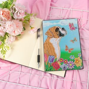 5D DIY Notebook Special Shape Drill Notebook Diamond Målning Mosaik Broderi Sketchbook Rhinestone Art Hand Craft Kit nytt