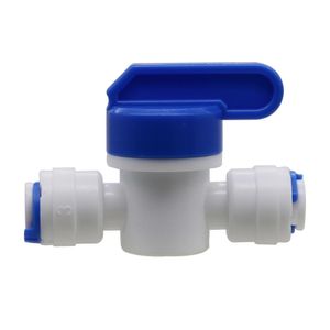 2 Pcs 6mm Slip lock Quick-connect Ball Valve Through Switch 1/4 Inch Joint Valve Butt Pneumatic Pipe Connectors Fittings