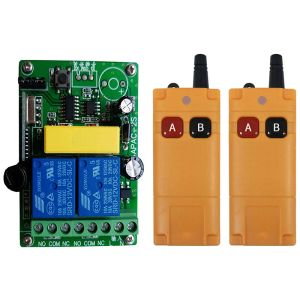 Radio 2000m AC 220 V 2CH 2 CH Wireless Remote Control LED Light Switch 10A Relay Output Radio RF Transmitter And 433 MHz Receiver