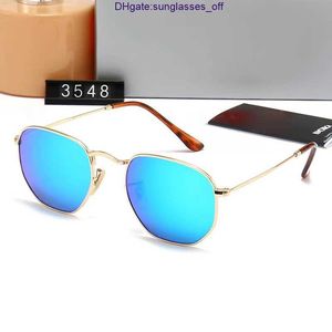 Män klassiska märke retro solglasögon band designer Eyewear Ray Metal Frame Designers Sun Glasses Bans Woman 3548 med Box 5Tyz