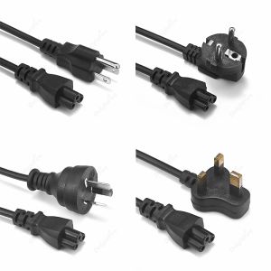 Laptop -Stromkabel EU Au UK USA Plug IEC C5 AC -Adapter Stromversorgungskabel für Dell Lenovo Notebook Comnputer Monitor LG TV