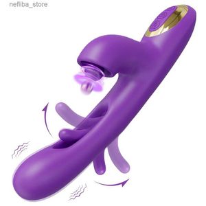 Andra hälsoskönhetsartiklar som tappar flappning av G-Spot-vibrator för kvinnor Rotation Klitoris Stimulator Wiggle Patting Vagina Vuxen Toy Female Masturbation L410