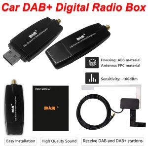 Radio DAB+ Mottagarantennförstärkare USB -adapter Android Car Radio Signal Booster Dongle Module för Android 5.1 och över bilradio