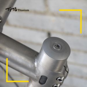 Tito Mountain Bike Headset Caps Fahrradteile Titan CNC Headset Top Cap und Titanium Bolt M6*30