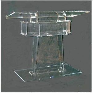 Transparent Lectern Classroom Lectern Podium Clear Acrylic Lectern Stand Modern Church Pulpit Clear Plastic Church Podium339C