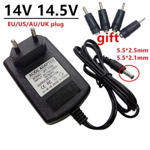 Universal Power Supply Adapter 14V 14.5V AC/DC Adaptor 110V 220V to 14 14.5 V Volt Adaptador 4pcs Jack Plug Converter Head