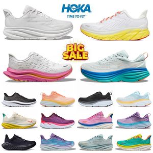 2024 Nowe buty do biegania HOKAH 8 PAKIEGO MAUVE PEACH WHIP CLIFTON 8 9 HOKKA Evening Primrose Mens Women Sneakers Hok Walking Trainers
