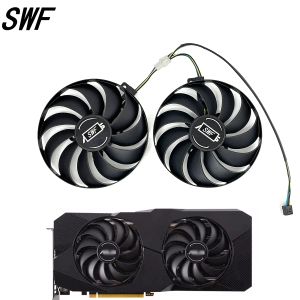 Pads New 95MM T129215SU FDC10U12S9C 4Pin Cooling Fan For ASUS Radeon RX 5700XT 5600 XT DUAL EVO OC Graphics Card Cooler Fan