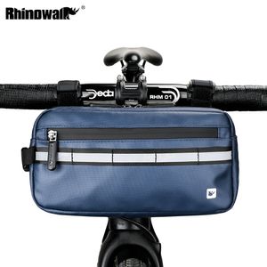 Borsa per biciclette Rhinowalk 3lfront tubo cornice per manubrio sacca impermeabile in bici da bici da bici a triangolo a triangolo Accessori per biciclette per biciclette