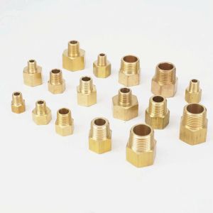 1/8" 1/4" 3/8" 1/2" NPT Female To Male BSP Brass Pipe Fitting Adapter For Pressure Gauge Gas Fuel Water