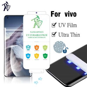 HD Hydrogel UV Screen Protector para Vivo X90 X80 X70 X60 X50 Pro Plus 5G Film para Vivo Iqoo 5 8 9 10 S12 S15 S16 Pro Not Glass