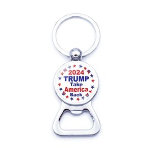 American Bottle Opener Election Metal Key Ring Pinging USA 2024 Trump Beer Abrters 0410