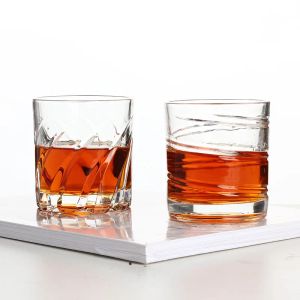 Rotating Whiskey Glass Old Fashioned Glass for Drinking Bourbon,Scotch,Cocktails ,Whisky, Shake Cup Creative Personality Glass