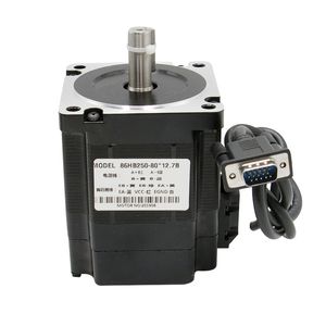 NEMA 34 86HB250-80 4.5NM 6A 2-Fazlı Kapalı Döngü Motor Hibrit H2-758 AC Hybrid Servo Sürücüsü CNC için