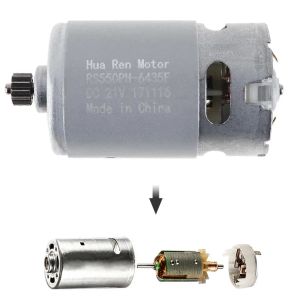 RS550 9/11/12/14 Zähne DC Motor 10.8/12/14.4/16.8/21/25 V Motor mit zwei Geschwindigkeiten und einem hohen Drehmomentgetriebe für elektrische Bohrer