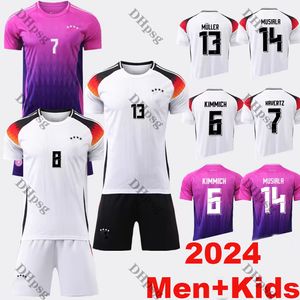 2024 Европейский Кубок Германии футбольные майки Hummels Kroos Gnabry Werner Draxler Ruus Muller Gotze Men and Kids Kit Fans Version версии футбольная рубашка униформа SSS