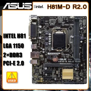 Материнские платы LGA 1150 Материнская плата ASUS H81MD R2.0 Motherboard LGA 1150 DDR3 Intel H81 16 ГБ PCIE 2.0 USB3.0 Micro ATX для Core I34170