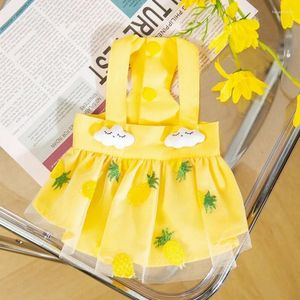 Dog Apparel Luxury Suspender Skirt Summer Dress Pet Puppy Clothing Cute Strawberry Print Cat Princess Clothes Outfits