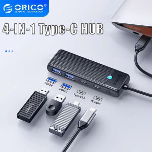 HUBS ORICO 4 w 1 USB 3.0 Port Adapter Extender PD100W Port ładowania 5 Gb / s High Prspeed Hub kompatybilny z laptopem PC