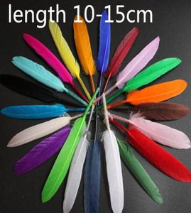 hair decoration for 50x Colorful Dyed Loose Goose Indian Feather Headdress DIY Wedding Bouquet Decorations Craft for Home Dec7588148