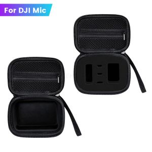 Acessórios Mini estojo de armazenamento para microfone sem fio DJI Microfone sem fio Capa de bolsa resistente ao ar livre Acessórios fotográficos