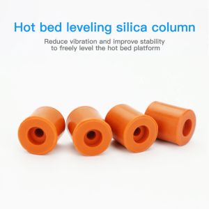 4pcs Silicone Hot Leveling Colunas para Ender-3 3s 3 Pro 3 V2 3D Impressora que absorve o ajuste de alta temperatura resistente