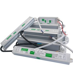 DC 12V 24V Switching Power Supply LED Driver 12 24 V Volt IP67 utomhusvattentät strömförsörjning AC-DC 220V till 12V SMPS 10W-200W