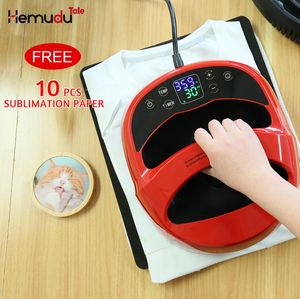 Mini Portable Heat Press Machine Sublimation Digital Transfer Printing A3A4 для футболок и гладильного дома DIY 2205052412196