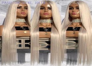 Long Straight Hair Synthetic Wig For Women Blonde Natural Middle Part Hair Heat Resistant Fiber For BlackWhite Women4078667