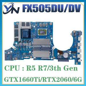 Motherboard Notebook FX505D R53550H R73750H RTX20606G GTX1660TI6G Mainboard For ASUS FX505DU FX505DV Laptop Motherboard 100% TEST OK