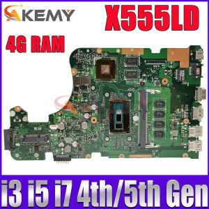 Scheda madre madre per asus x555ld x555ln x555lnb x555lp x555lb x555lj x555lf x555l mainboard per laptop con 4gb i3 i5 i7 cpu 100% funzionante