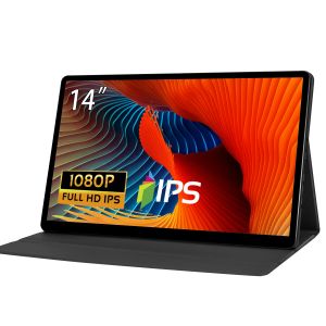 شاشات 14 بوصة 1080p HD شاشة محمولة ضئيلة USB HDMICIPATIBLE IPS شاشة العرض كمبيوتر الألعاب للألعاب لمفتاح الكمبيوتر المحمول Xbox Switch PS4 PS5