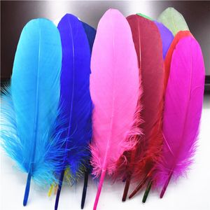 Partihandel Hard Pole Natural Goose Feathers For Crafts Plumes 5-7 tum/13-18cm DIY smycken Plume Feather Wedding Home Decoration