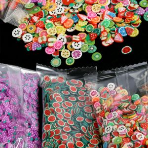 1000-3000pcs Mix Fruchttonschleimie Tierblüte Scheibenharzfüller für Nagelkunst Epoxy Schimmel DIY BRÜFUNG MACHE