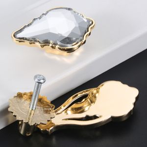 luxury Door Handle Crystal Kitchen Cabinets Knobs and Handles Diamond Drawer Wardrobe Furniture Pulls Knob Zinc Alloy