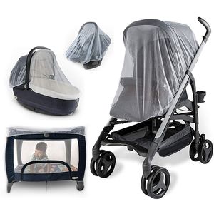 Nyfödda småbarnsbarn baby barnvagn crib myggnät för barnvagn och bassinet netting med elastiska kanter barnvagn mygg