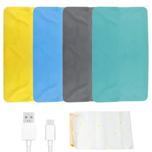 Cobertores 1pc Casa de aquecimento elétrico para dor nas costas Músculas aquecidas Tapete USB impermeável Poods USB com manta constante da perna da mão da mão da mão