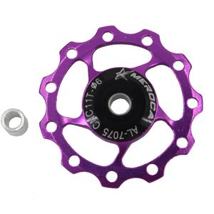 11T 13T jockeyhjul bakre derailleur cykellager remskiva för MTB Mountain Road Bike Aluminium Alloy Metal Guide Bearing