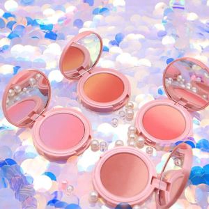 Novo Gradient Blush Pallete 4 Color Peach Face Mineral Pigment Cheek Blusher Powder Makeup Contour Shadow Pink Blusher Cosmetics