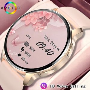 Titta 2023 New Women's Smart Watch hjärtfrekvens Blod Syreövervakning AI Voice Assistant Bluetooth Call Smart Watch for Android iOS