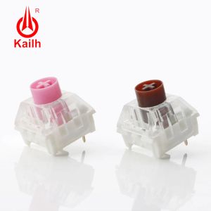 Keyboards GGBOY Kailh Box Stille Schalter Pink Brown Lineare Taktilschalter für mechanische Tastatur RGB SMD MX 3 PINS -Schalter Benutzerdefinierter Schalter