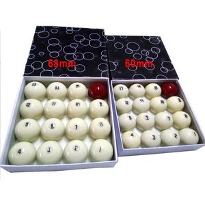 XMLIVET Nuovo set completo di palline di biliardo russa da 68 mm Polle Resin Cue Balls per biliardo russo di alta qualità