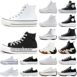 Designer conversitys luxury canvas shoes men women thick bottom platform casual shoes Classic black and white high top low top comfortable sneakers eur 36-44