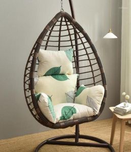 Camp Furniture 5pcs Hängende Hängemattenstuhl Swinging Garden Outdoor Weiche Sitzkissen Schlafzimmer Rücken mit Kissen1367706