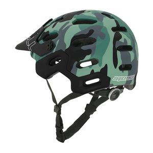 Cairbull MTB Bike Sports Capacete de ciclismo XC Am Jungle Bicycle Helmet Florest Camuflagem destacável Brim Casco Ciclismo