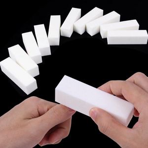 1pc White Nail File Акриловый буферный шлифовка Файл Профессиональный шлифование для шлифования ногтей