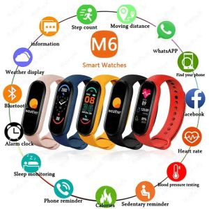 Armbands Sport Smartwatch för Xiaomi Band M8 M7 M6 Smart Armband Män Kvinnor Hjärtfrekvensmonitor M4 M5 Smart Armband för Android iOS